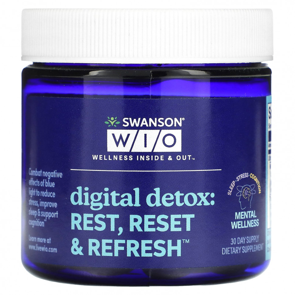 ������ ������ Swanson WIO, �������� ������������: Rest, Reset & Refresh, 30 ������ ��������  IHerb (������) ����