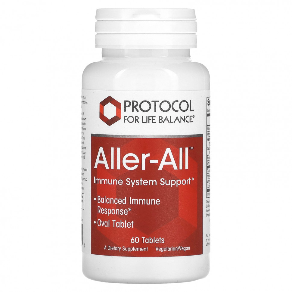 ������ ������ Protocol for Life Balance, Aller-All, ��������� �������� �������, 60 ��������  IHerb (������) ����