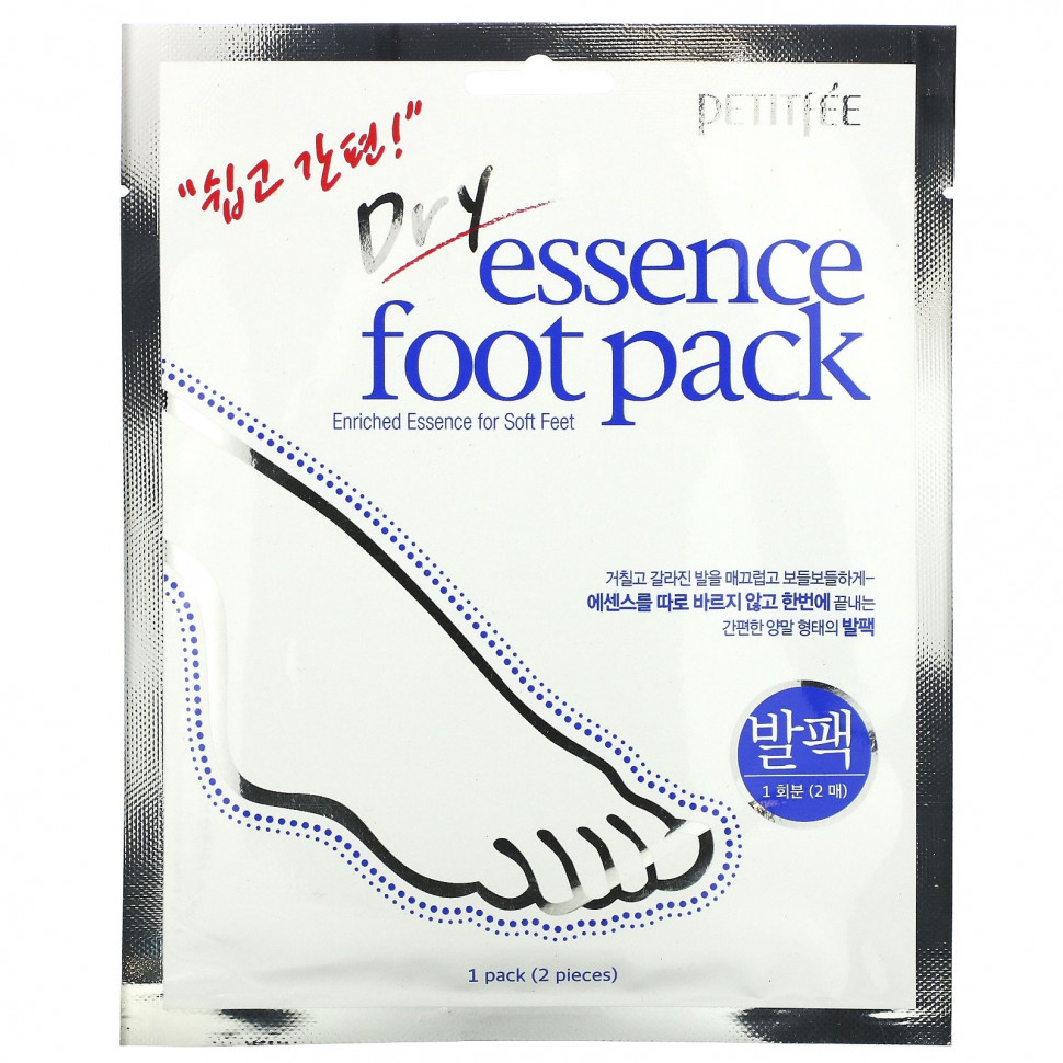 ������ ������ Petitfee, Dry Essence Foot Pack, ����� ��� ���, 1 ����  IHerb (������) ����