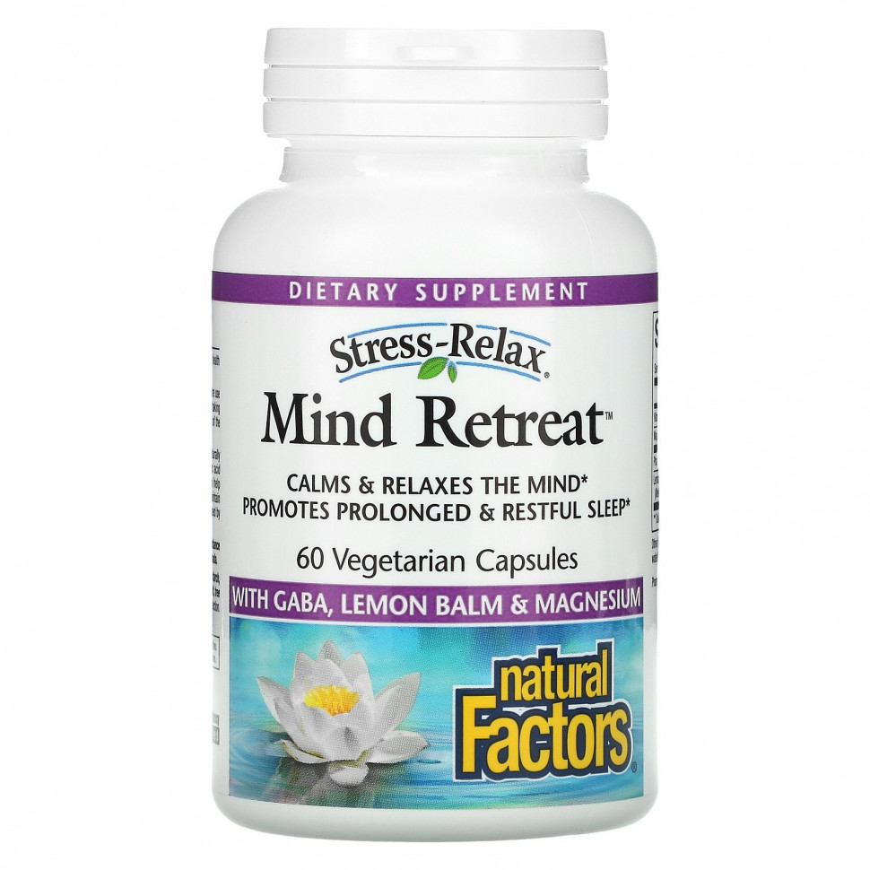 ������ ������ Natural Factors, Stress-Relax, Mind Retreat, 60 �������������� ������  IHerb (������) ����