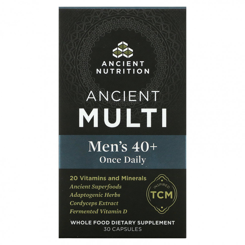 ������ ������ Dr. Axe / Ancient Nutrition, Ancient Multi, ��� ������ ������ 40 ���, 1 ��� � ����, 30 ������  IHerb (������) ����