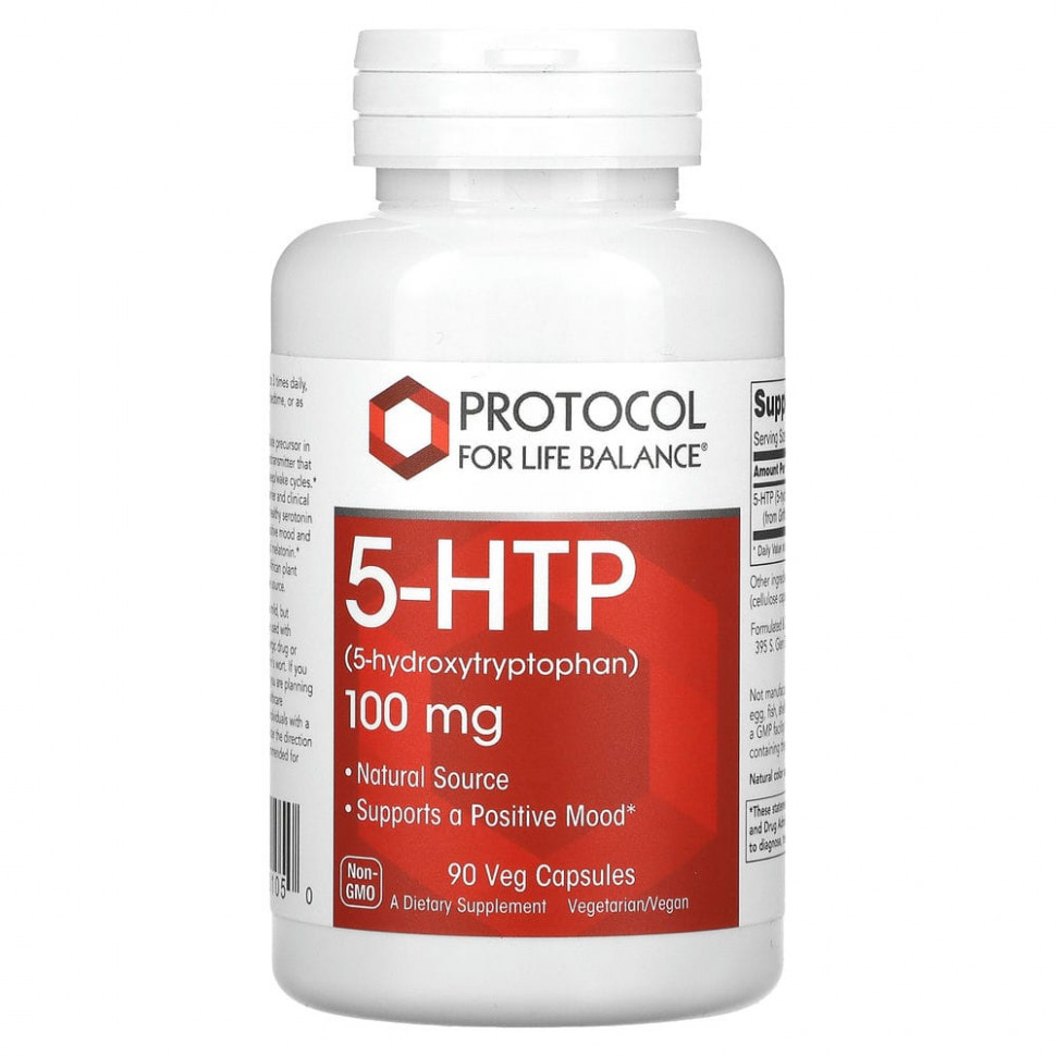 ������ ������ Protocol for Life Balance, 5-HTP, 100 ��, 90 ������������ ������  IHerb (������) ����