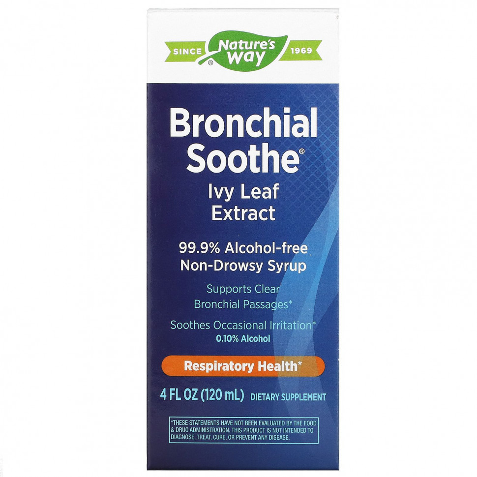 ������ ������ Nature's Way, Bronchial Soothe, �������� ������� �����, 120 �� (4 ����. �����)  IHerb (������) ����