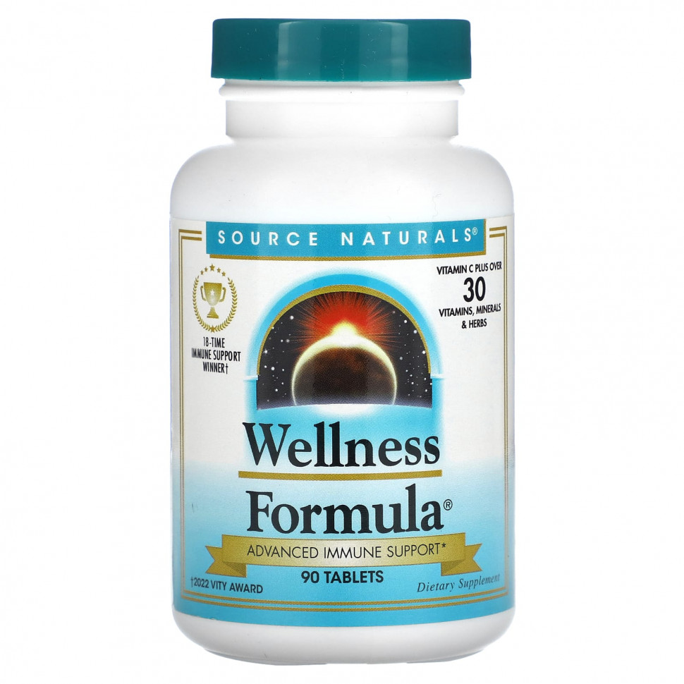 ������ ������ Source Naturals, Wellness Formula, ���������� ��������� ����������, 90 ��������  IHerb (������) ����