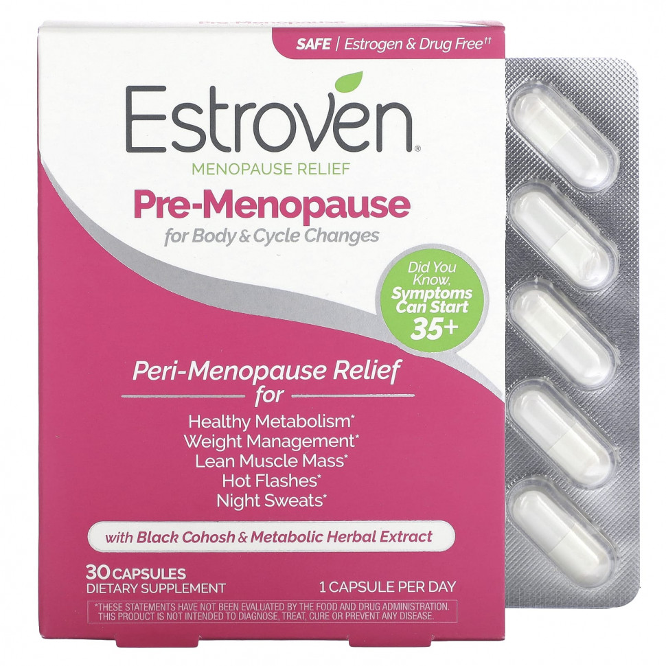 ������ ������ Estroven, Menopause Relief, Pre-Menopause, 30 ������  IHerb (������) ����