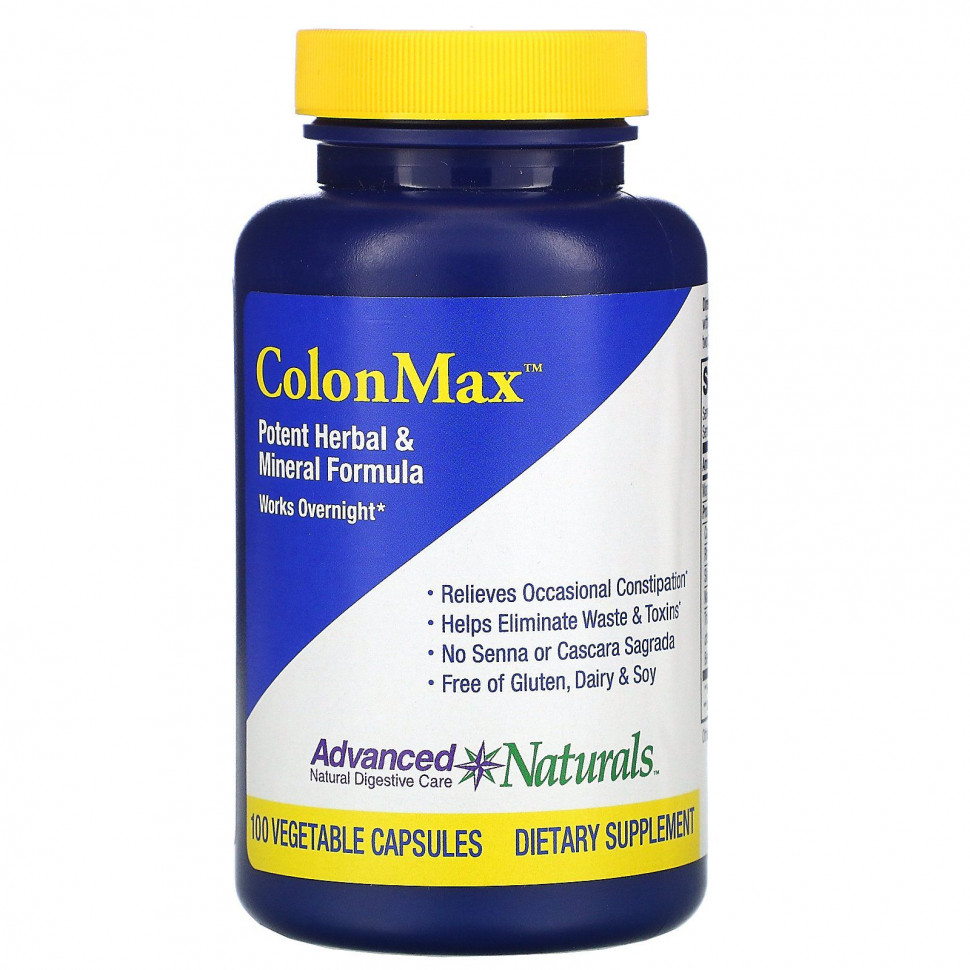 ������ ������ Advanced Naturals, Colon Max, Potent Herbal & Mineral Formula, 100 Vegetable Capsules  IHerb (������) ����