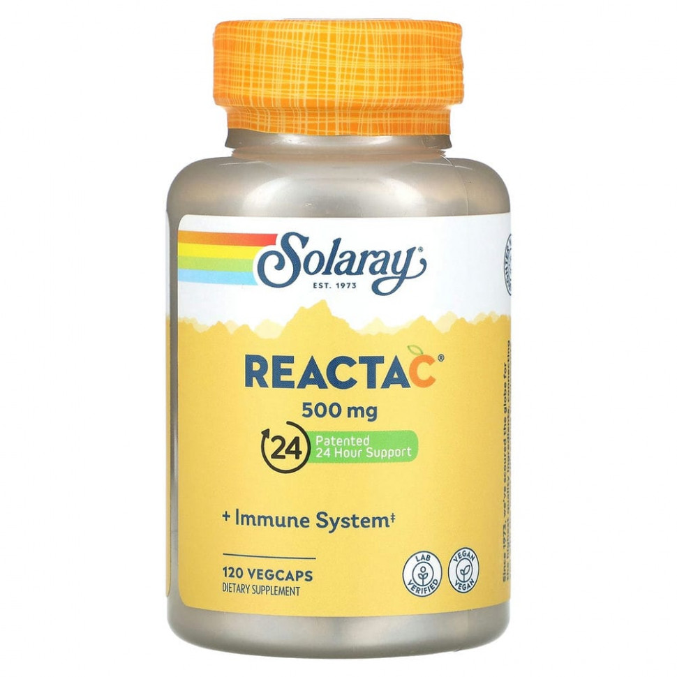 ������ ������ Solaray, Reacta-C, 500 ��, 120 �������������� ������  IHerb (������) ����