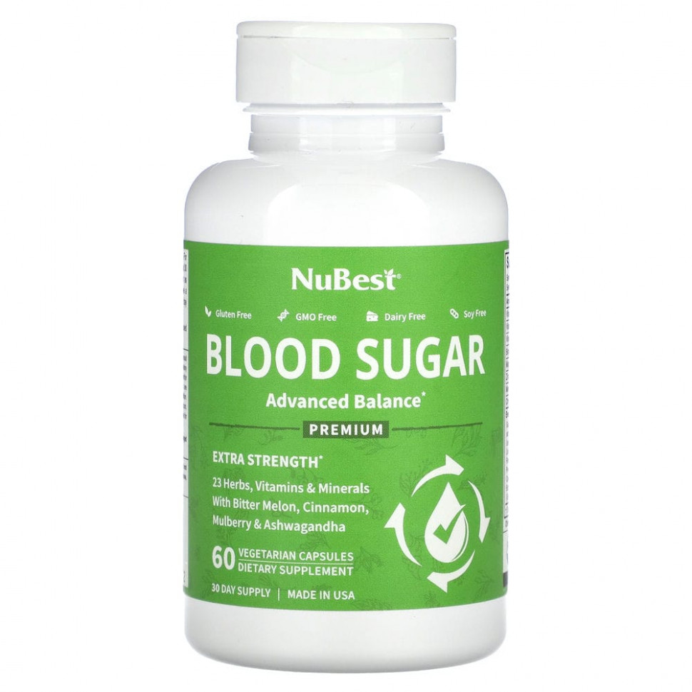 ������ ������ NuBest, Blood Sugar, Extra Strength, 60 �������������� ������  IHerb (������) ����
