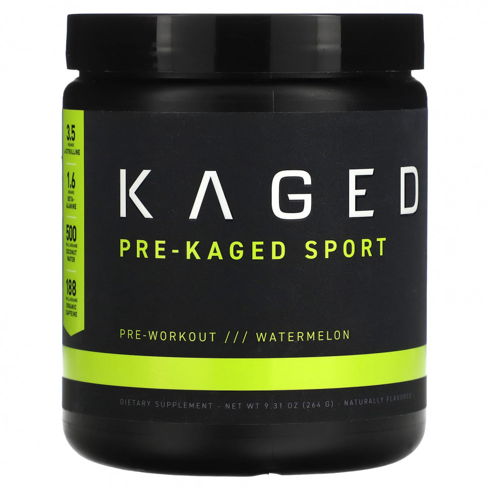 ������ ������ Kaged, PRE-KAGED Sport, ����� �����������, �����, 264 � (9,31 �����)  IHerb (������) ����
