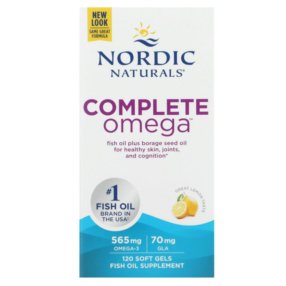 ������ ������ Nordic Naturals, Complete Omega, �� ������ ������, 282,5 ��, 120 ������  IHerb (������) ����