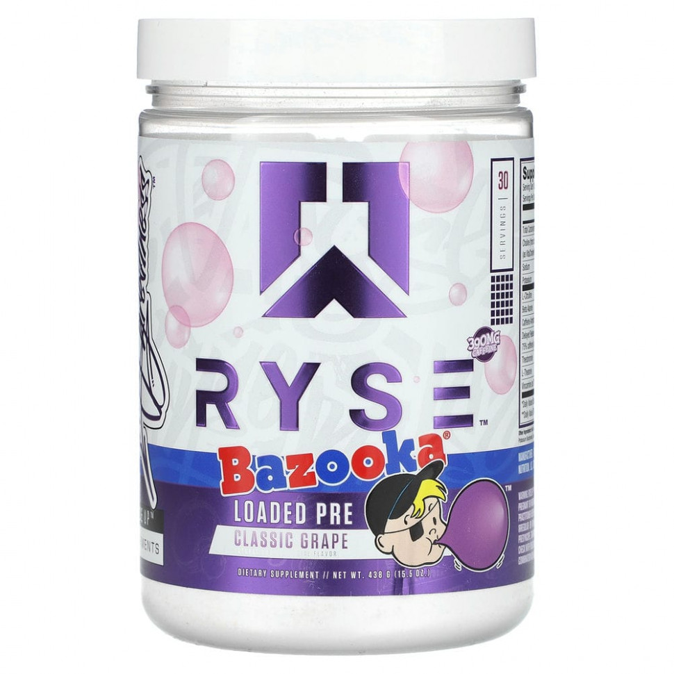 ������ ������ Ryse Supps, Loaded Pre, ������, ������������ ��������, 438 � (15,5 �����)  IHerb (������) ����