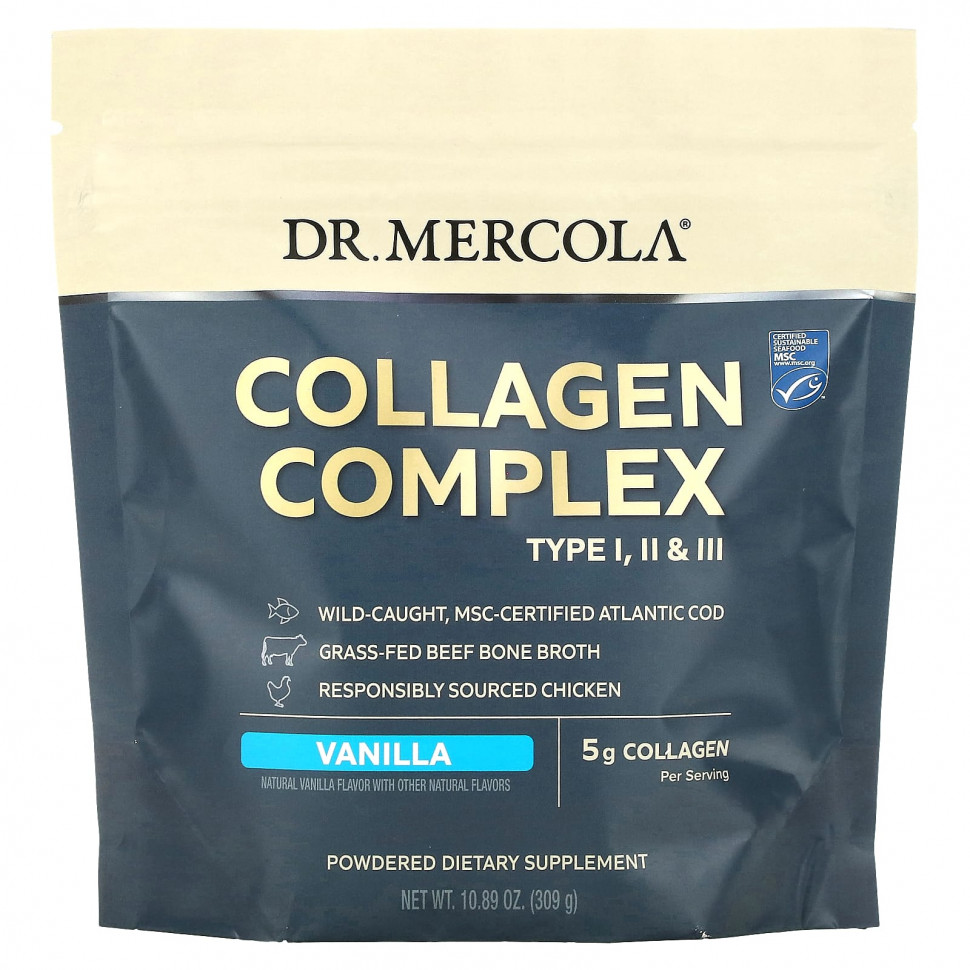 ������ ������ Dr. Mercola, Collagen Complex Type l, ll & lll, ������, 5 �, 309 � (10,89 �����)  IHerb (������) ����
