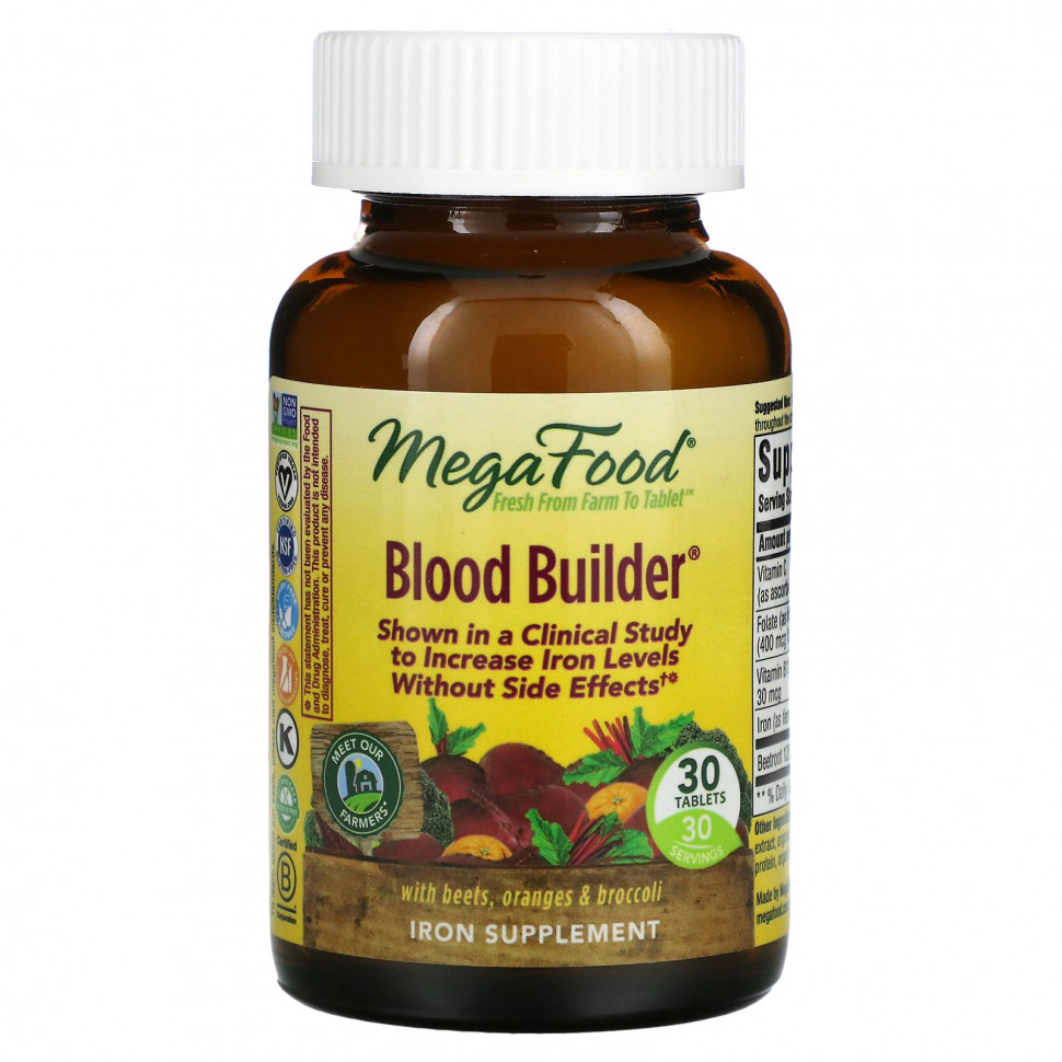 ������ ������ MegaFood, Blood Builder, 30 ��������  IHerb (������) ����