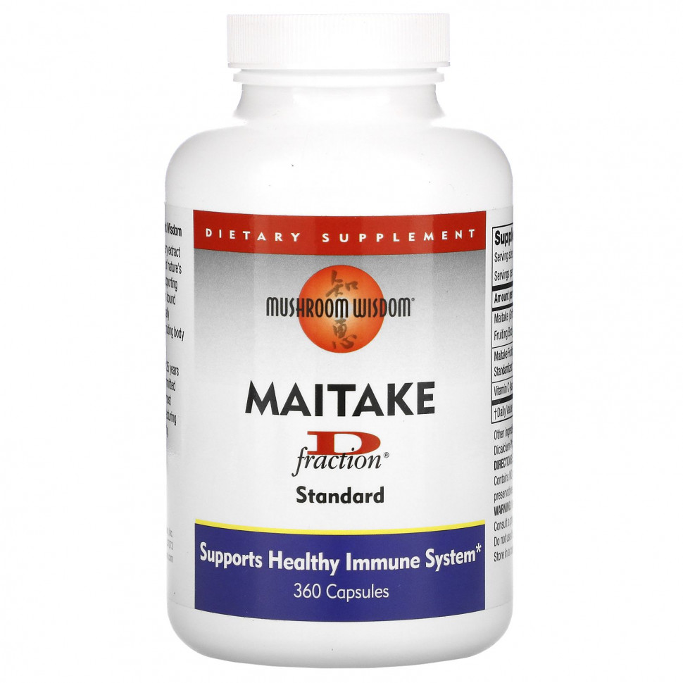 ������ ������ Mushroom Wisdom, D-Fraction, ����-�����, �������������������, 360 ������  IHerb (������) ����