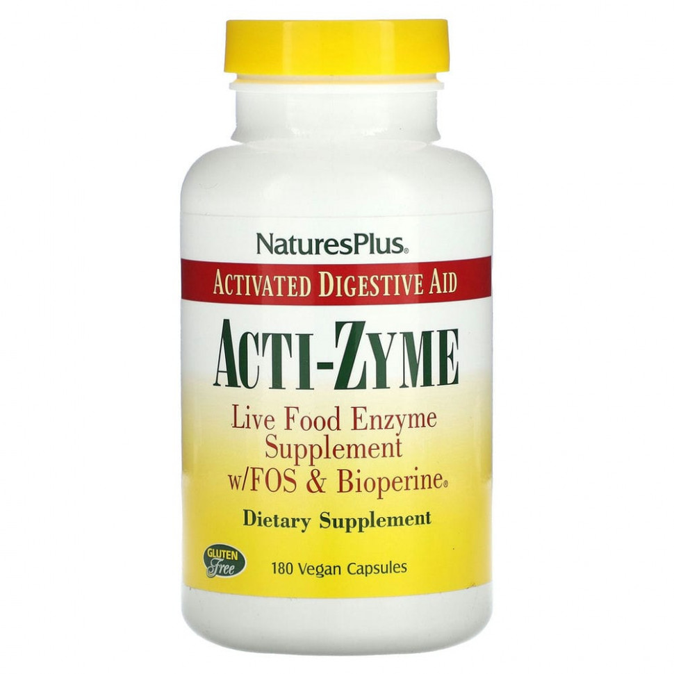������ ������ NaturesPlus, Acti-Zyme, 180 ��������� ������  IHerb (������) ����