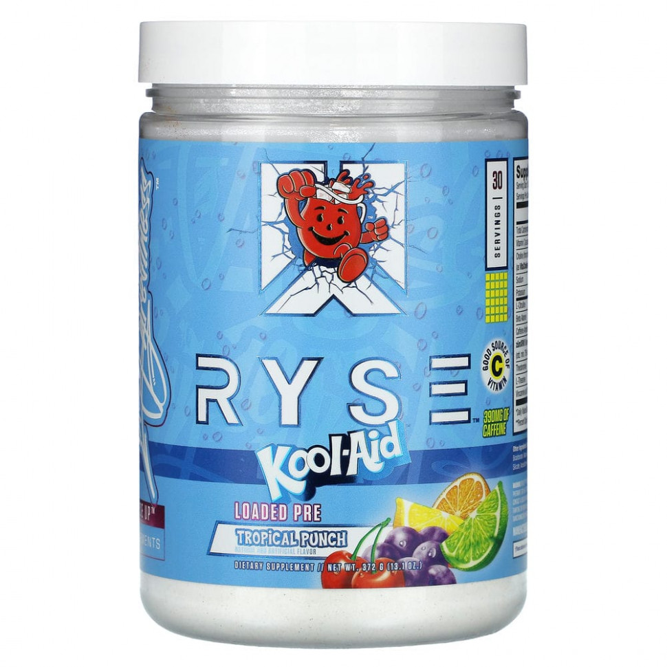 ������ ������ Ryse Supps, Loaded Pre, Kool-Aid, ����������� ����, 372 � (13,1 �����)  IHerb (������) ����