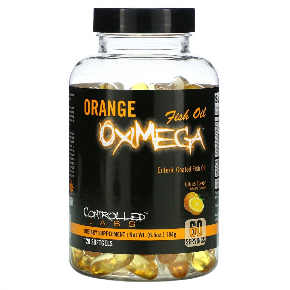 ������ ������ Controlled Labs, Orange OxiMega, ����� ���, � ���������� ������, 120 ������  IHerb (������) ����