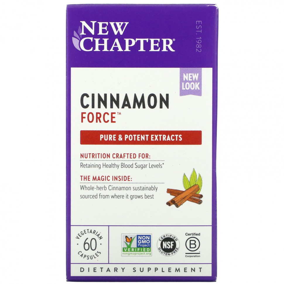 ������ ������ New Chapter, Cinnamon Force, 60 �������������� ������  IHerb (������) ����