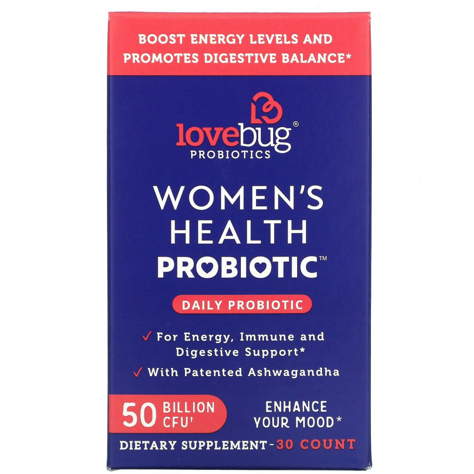 ������ ������ LoveBug Probiotics, ��������� ��� �������� ������, ���������� ���������, 50 ���� ���, 30 ��.  IHerb (������) ����
