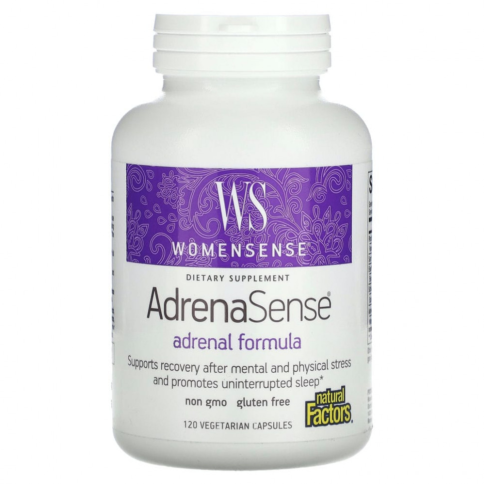 ������ ������ Natural Factors, WomenSense, AdrenaSense, ������� ��� �������������, 120 �������������� ������  IHerb (������) ����