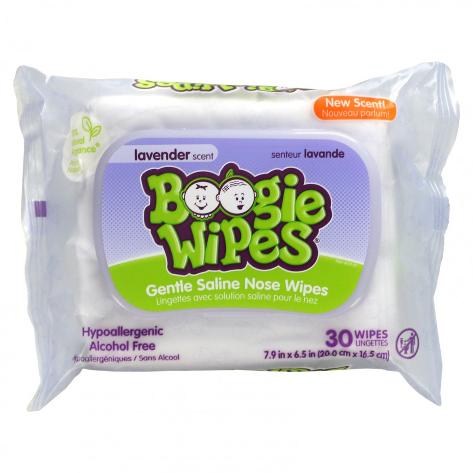 ������ ������ Boogie Wipes, ������ ������� �������� ��� ����, ������ �������, 30 ��������  IHerb (������) ����