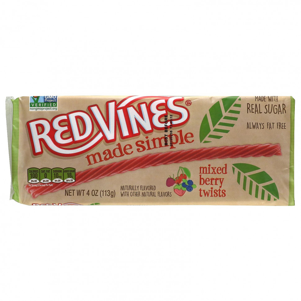 ������ ������ Red Vines, �������, ������� �����, 113 � (4 �����)  IHerb (������) ����