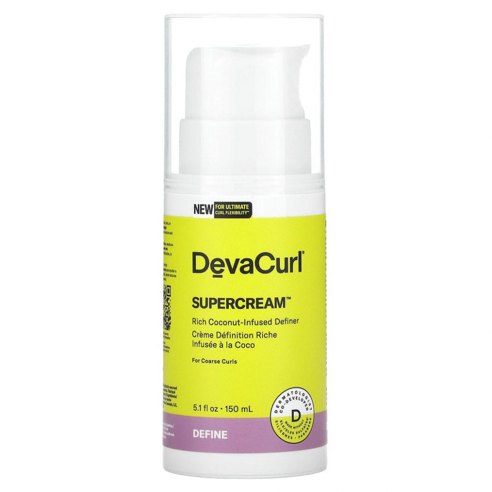 ������ ������ DevaCurl, Supercream, ���������� ������� ��� ����������� � �������, 150 �� (5,1 ����. �����)  IHerb (������) ����