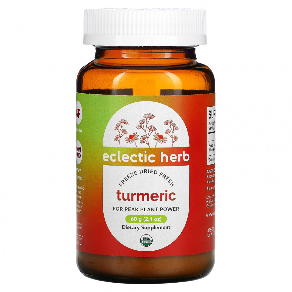 ������ ������ Eclectic Institute, Turmeric, Whole Food POWder, 2.1 oz (60 g)  IHerb (������) ����