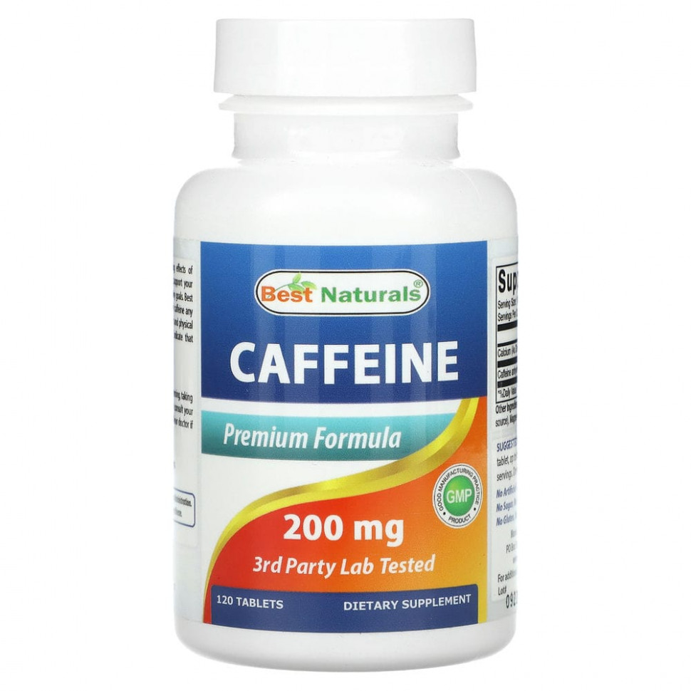 ������ ������ Best Naturals, Caffeine, 200 mg, 120 Tablets  IHerb (������) ����