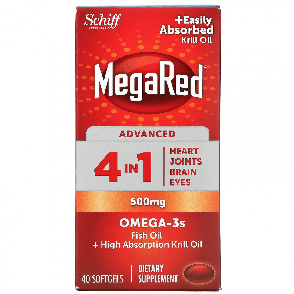 ������ ������ Schiff, MegaRed, Advanced 4 � 1 �����-3, 500 ��, 40 ������ ��������  IHerb (������) ����