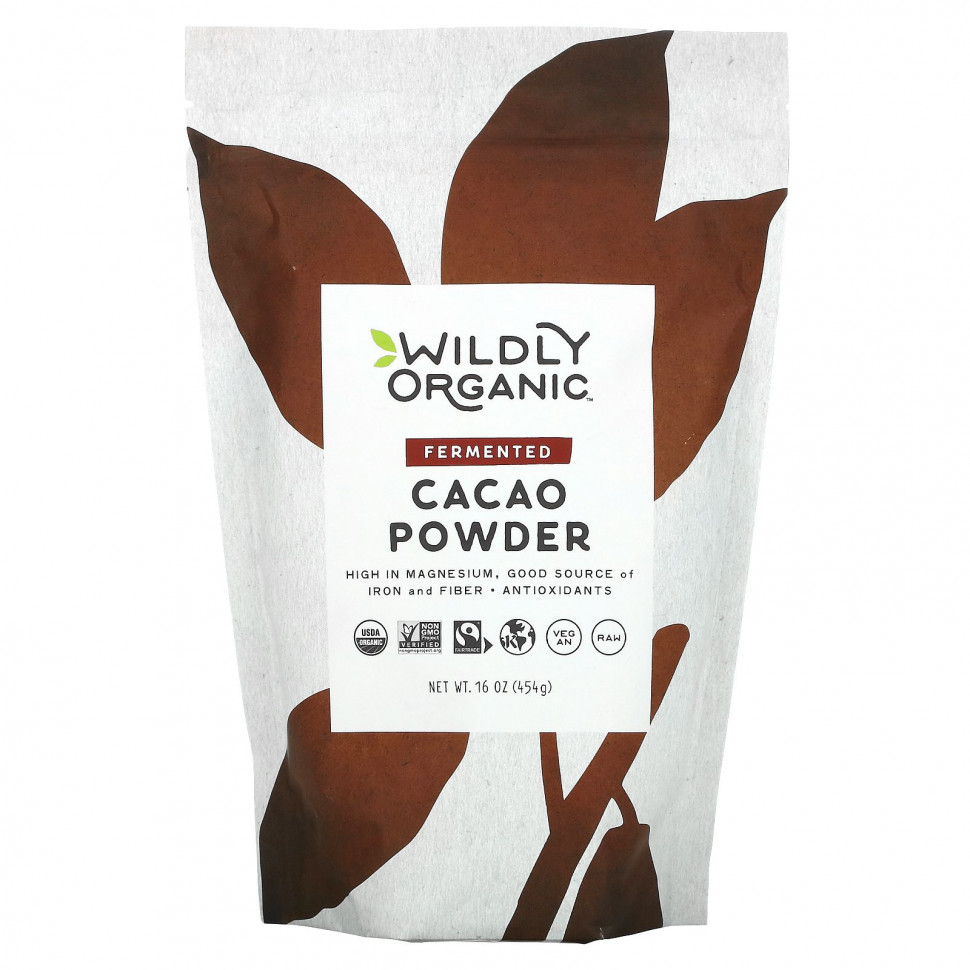 ������ ������ Wildly Organic, Cacao Powder, Fermented, 16 oz (454 g)  IHerb (������) ����