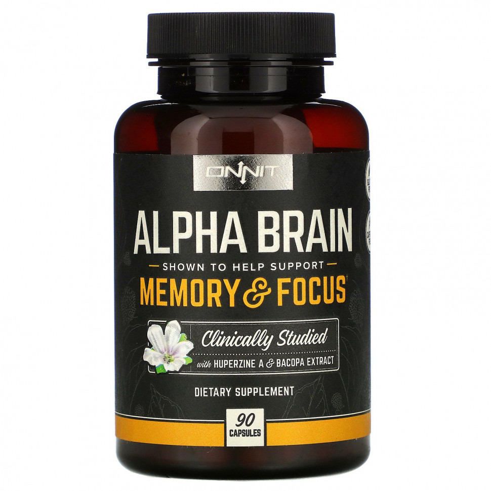 ������ ������ Onnit, Alpha Brain, 90 ������  IHerb (������) ����