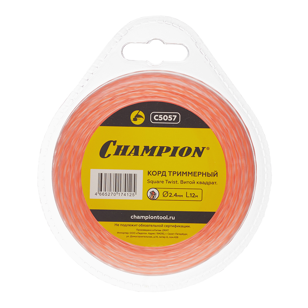 ������ ������ ����� ��� �������� Champion Square Twist DUO ����� ������� 2,4 �� x 12 � ������� (C5057)   ����