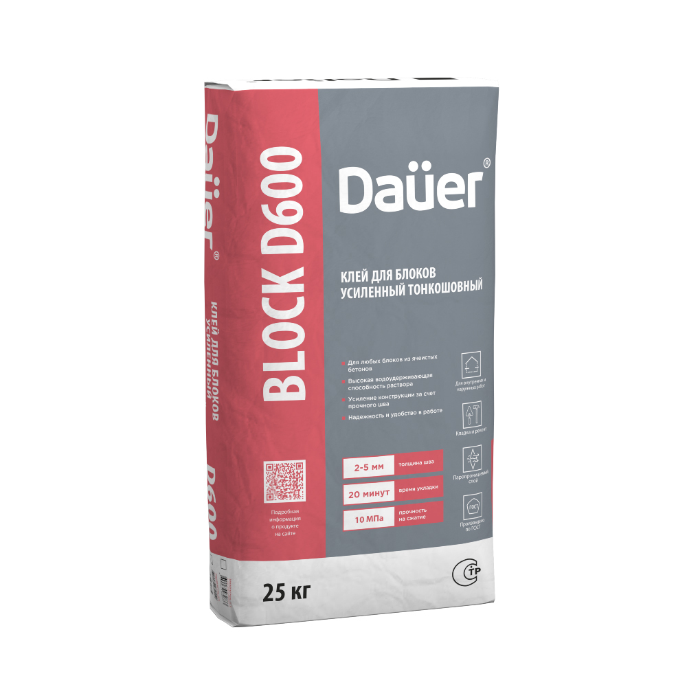 ������ ������ ���� ��� ���������� Dauer Quader Block D600 25 ��   ����