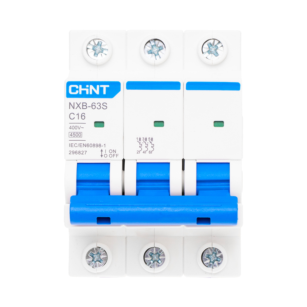 ������ ������ �������������� ����������� ��������� Chint NXB-63S 3P 16� ��� C 4,5 �� 400 � (296827 Chint)   ����