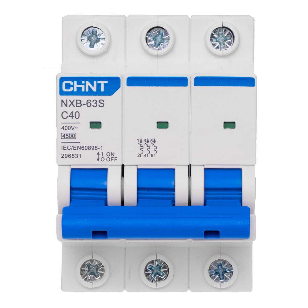 ������ ������ �������������� ����������� ��������� Chint NXB-63S 3P 40� ��� C 4,5 �� 400 � (296831 Chint)   ����