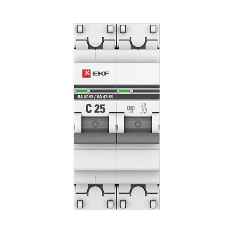 ������ ������ �������������� ����������� ��������� EKF PROxima �� 47-63N 2P 25� ��� C 4,5 �� 230 � (M634225C)   ����
