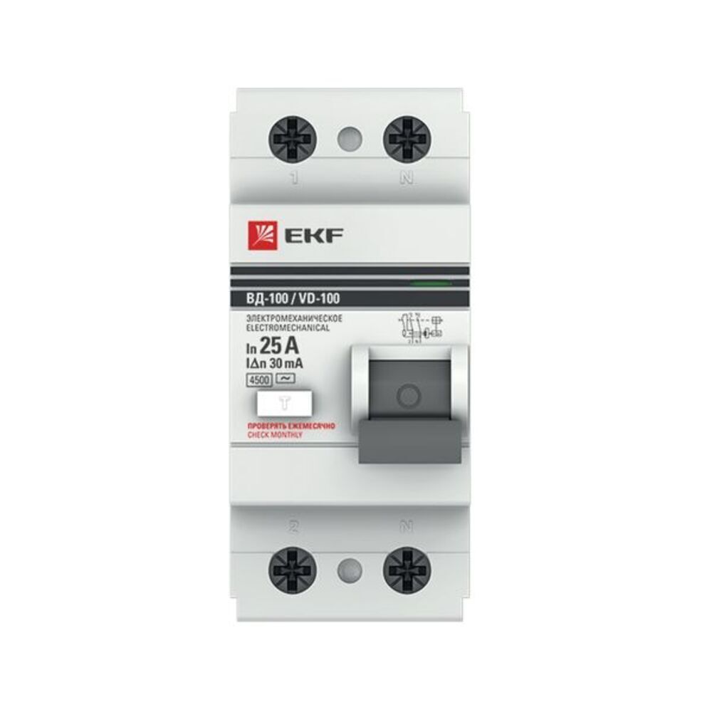 ������ ������ ��� EKF PROxima ��-100N 25� 2P ��� AC 30 �� 6 �� (E1026M2530)   ����