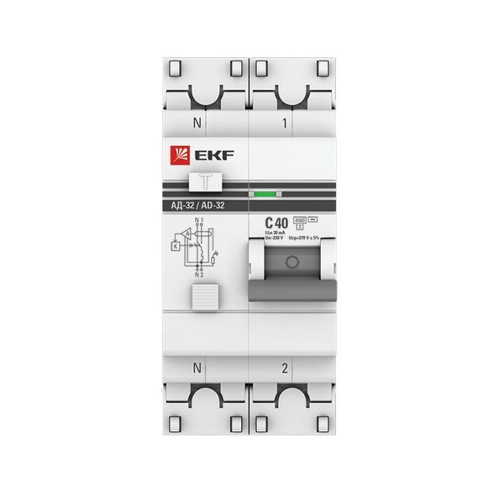 ������ ������ ������� ���������������� EKF PROxima ����-63N 40� 1P+N ��� AC 30 �� 6 �� (D63N26E40C30)   ����