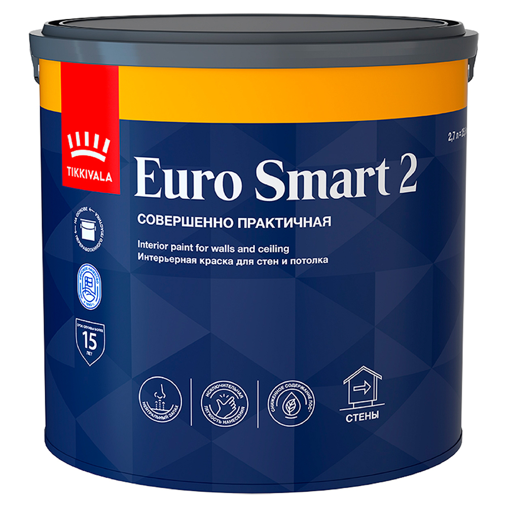 ������ ������ ������ ����������� Tikkurila/Tikkivala Euro Smart 2 ���� � ����� 2,7 �   ����