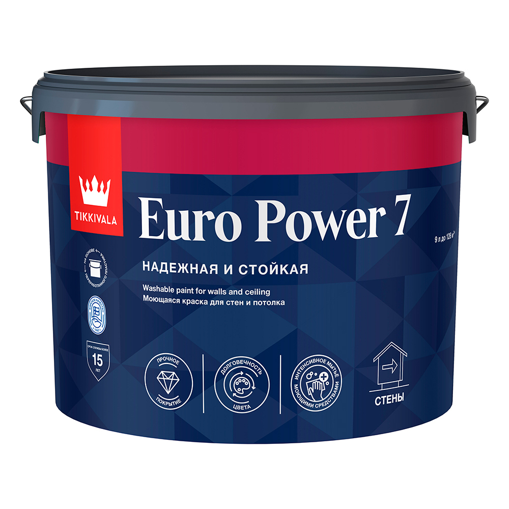 ������ ������ ������ �������� Tikkurila/Tikkivala Euro Power 7 ���� � ���������� 9 �   ����
