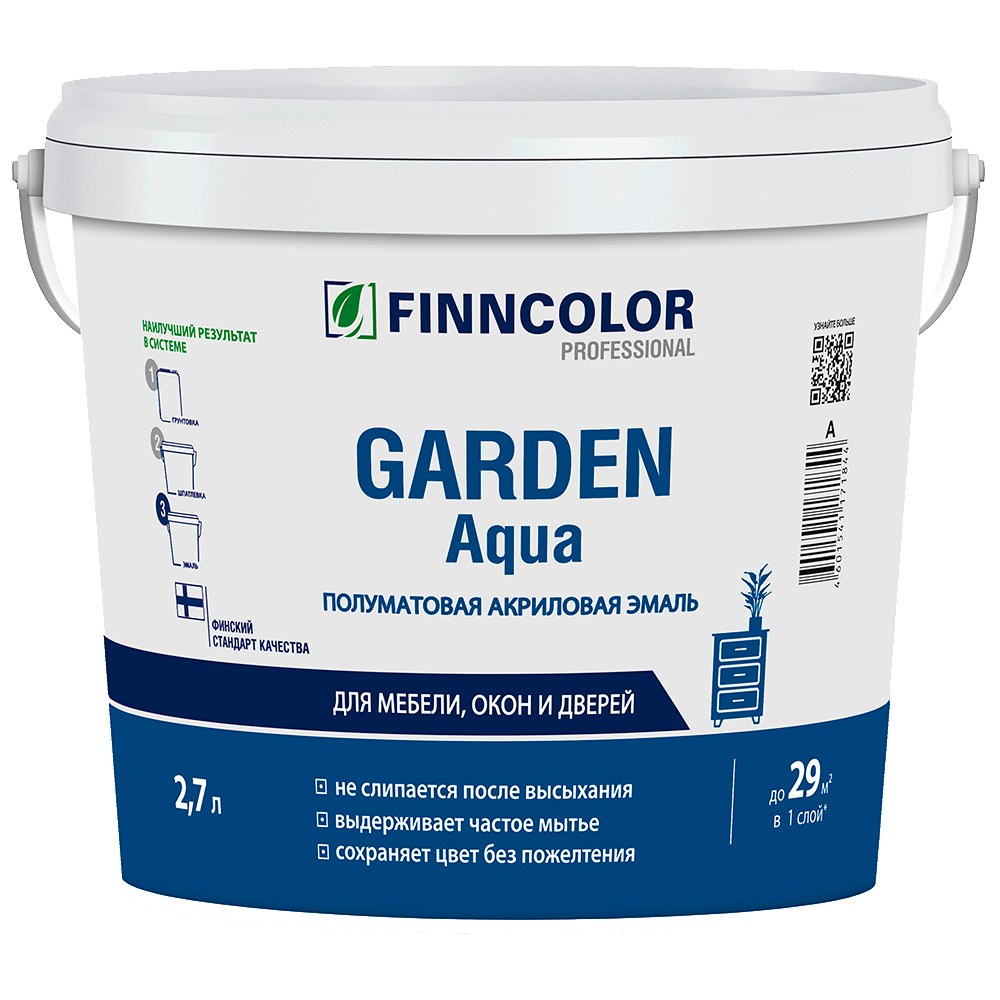 ������ ������ ����� ��� ���������� ����� ��������� Finncolor Garden Aqua ������ C ���������� ����������� 2,7 �   ����