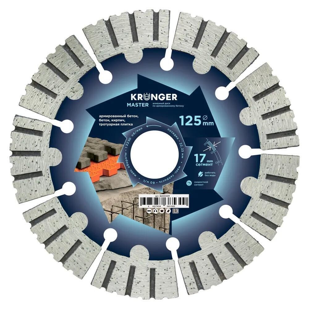 ������ ������ ���� �������� �� ������������ Kronger Master 125�22,2�2,2 �� ���������� ����� ��� (B200125M)   ����
