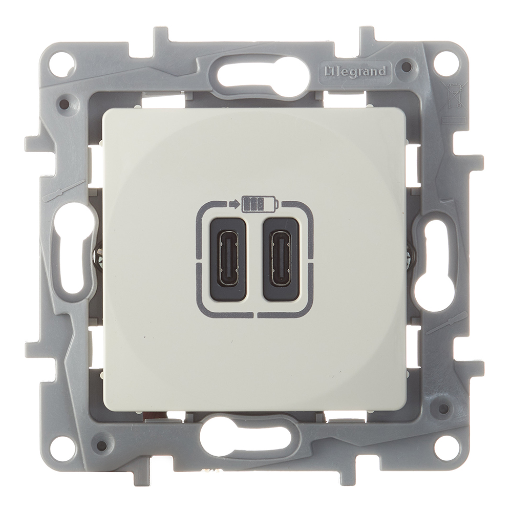 ������ ������ ������� USB Legrand Etika ������������ �������� ����� 2�USB Type-C (672335)   ����