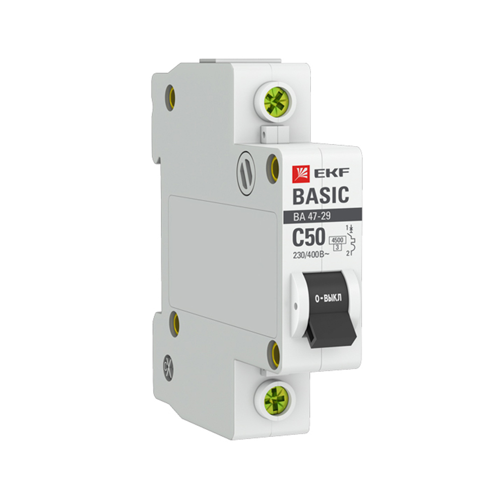 ������ ������ �������������� ����������� ��������� EKF Basic �� 47-29 1P 50� ��� C 4,5 �� 230 � (mcb4729-1-50C)   ����