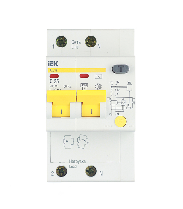 ������ ������ ������� ���������������� IEK Karat ��-12 25� 1P+N ��� AC 30 �� 4,5 �� (MAD10-2-025-C-030)   ����