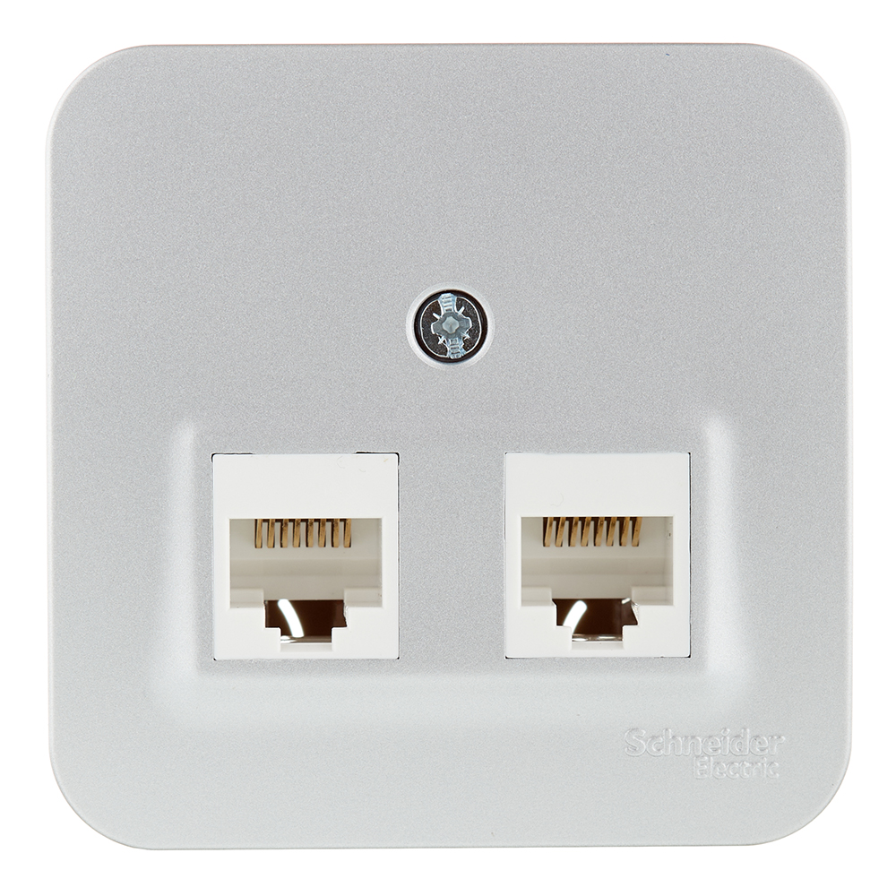 ������ ������ ������� ������������ Systeme Electric Blanca ��������� �������� 2�RJ45 (BLNIA045453)   ����