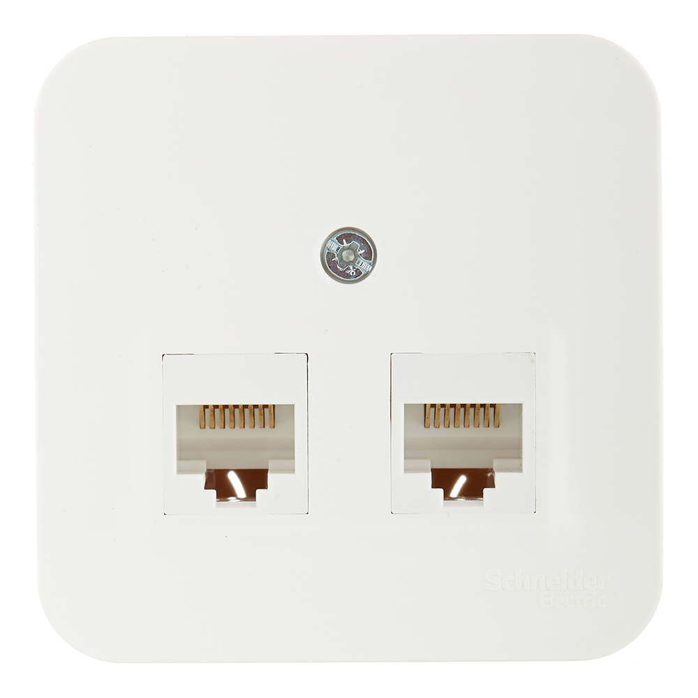 ������ ������ ������� ������������ Systeme Electric Blanca ��������� �������� 2�RJ45 (BLNIA045452)   ����