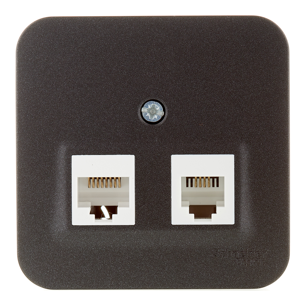 ������ ������ ������� ������������/ ���������� Systeme Electric Blanca ��������� �������� RJ11/ RJ45 (BLNIA045116)   ����