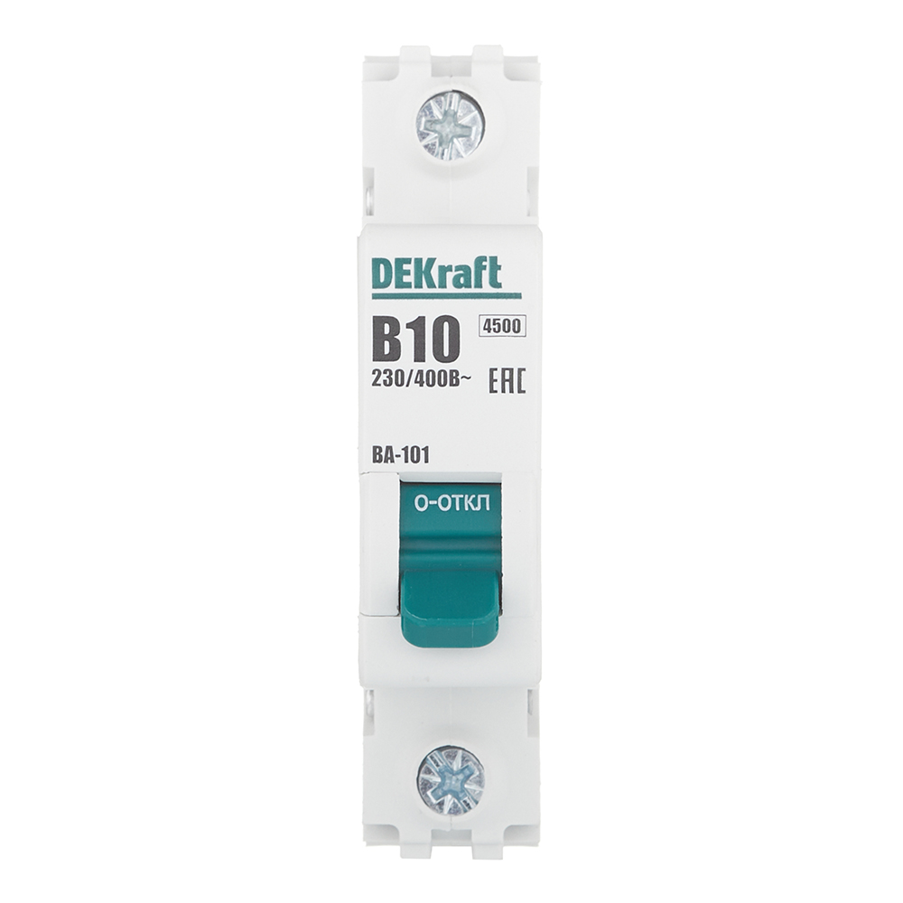 ������ ������ �������������� ����������� ��������� Dekraft BA-101 1P 10� ��� B 4,5 �� 230/400 � (11005DEK)   ����